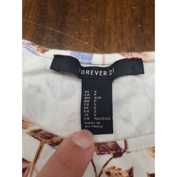 Women's Forever 21 Floral Mini Fit & Flare Sundress | Size Small - Picture 4 of 5